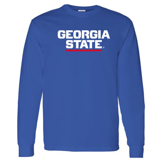 Georgia State University Panthers Basic Block Long Sleeve T-Shirt - Royal