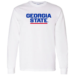 Georgia State Basic Block Long Sleeve - White