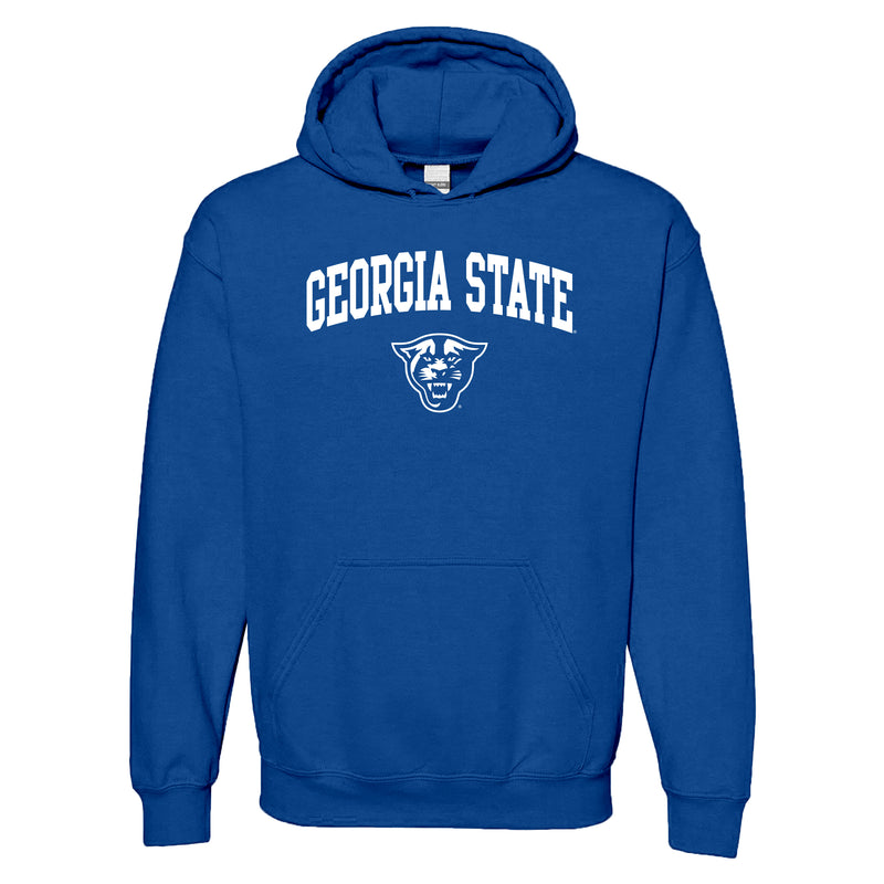 Georgia State University Panthers Arch Logo Heavy Blend Hoodie - Royal