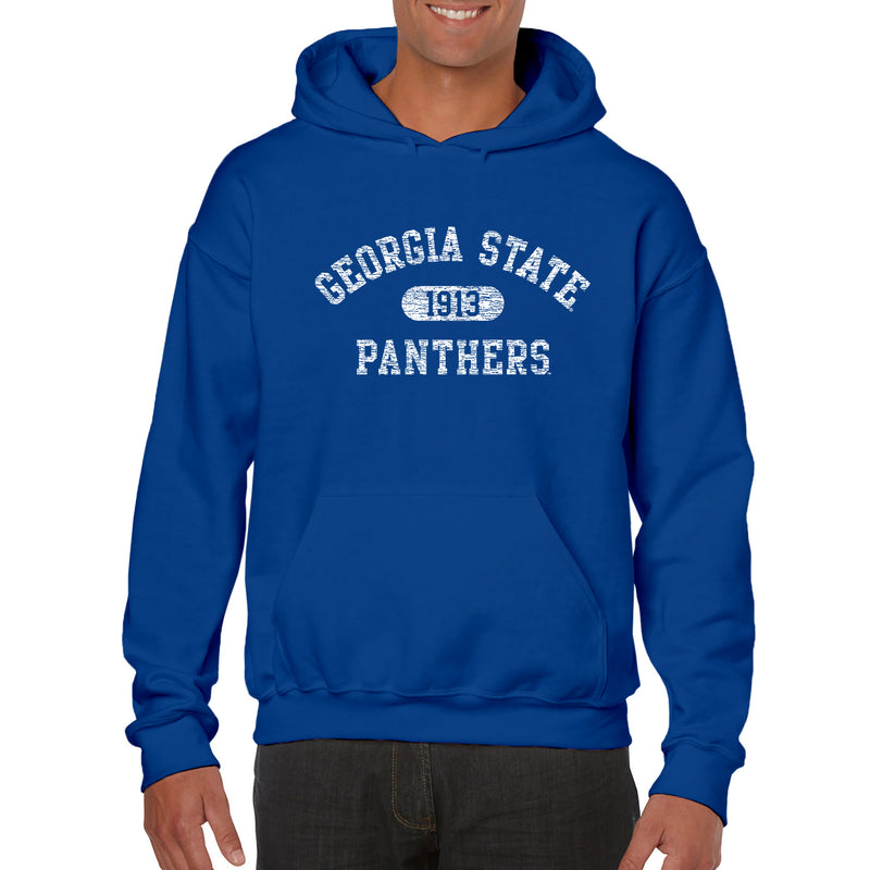 Georgia State University Panthers Athletic Arch Heavy Blend Hoodie - Royal