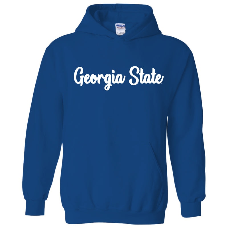 Georgia State University Panthers Basic Script Heavy Blend Hoodie - Royal