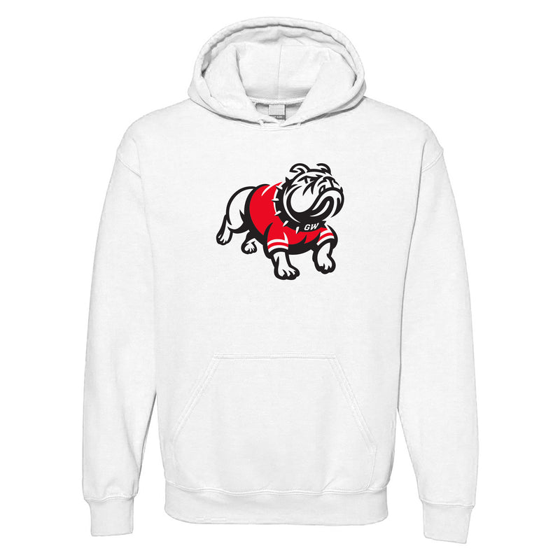 Gardner-Webb University Bulldogs Primary Logo Heavy Blend Hoodie - White