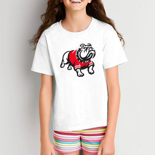 Gardner-Webb University Bulldogs Primary Logo Basic Cotton Short Sleeve Youth T Shirt - White