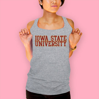 Iowa State Cyclones Basic Block Tank Top - Sport Grey