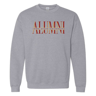 Iowa State Classic Alumni Crewneck - Sport Grey