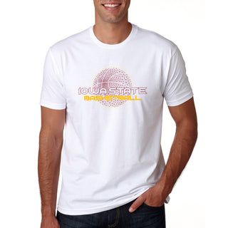 Iowa State Cyclones Basketball Rezzed - Premium Cotton Tee - White