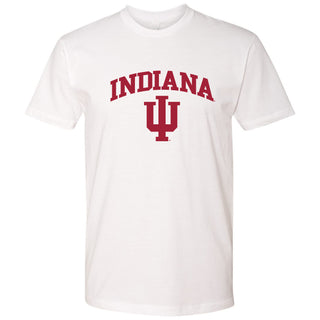 Indiana University Hoosiers Arch Logo Next Level Short Sleeve T-Shirt - White