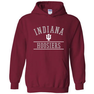 Indiana University Hoosiers Mesh Arch Heavy Blend Hoodie - Cardinal