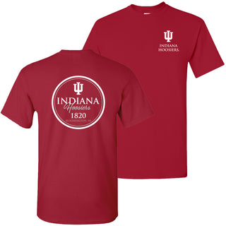 Indiana University Hoosiers Classic Circle Short Sleeve T Shirt - Cardinal