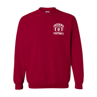 Indiana Classic Football Arch LC Crewneck - Cardinal