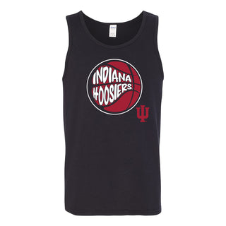 Indiana University Hoosiers Street Basketball Heavy Cotton Tank Top - Black