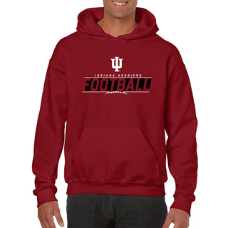 Indiana University Hoosiers Football Charge Hoodie - Cardinal