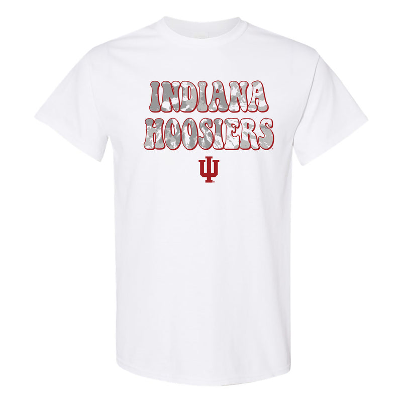 Indiana Tie Dye Type T-Shirt - White