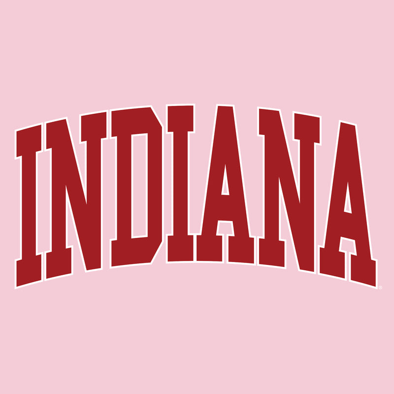 Indiana University Hoosiers Mega Arch T-Shirt - Light Pink