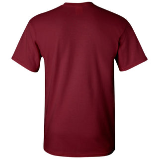 Indiana University Hoosiers Football Crescent Short Sleeve T Shirt - Cardinal