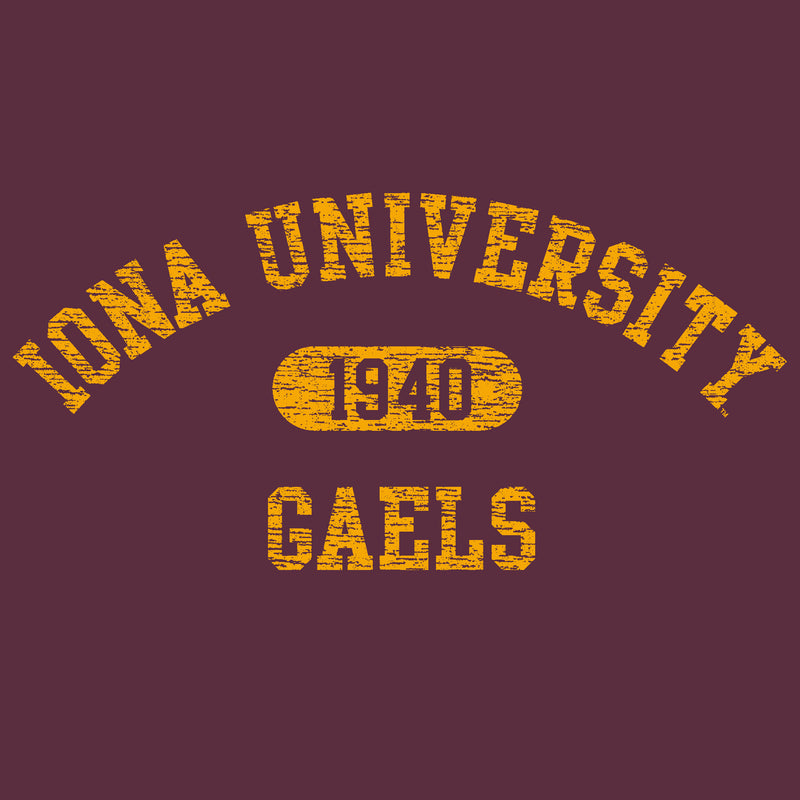 Iona University Athletic Arch Hoodie - Maroon