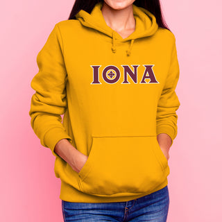 Iona University Gaels Secondary Logo Heavy Blend Hoodie - Gold