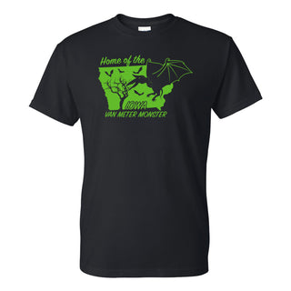 Iowa Van Meter Monster Cryptid T-Shirt - Black