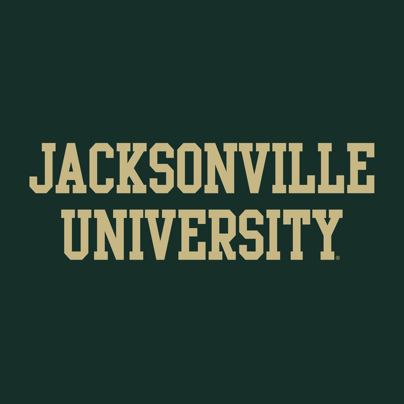 Jacksonville University Dolphins Basic Block Cotton Hoodie - Forest