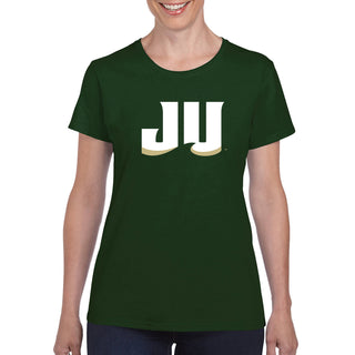 Jacksonville University Dolphins Primary Logo Cotton Womens T-Shirt - Forest