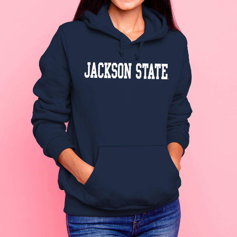 Jackson State Tigers Basic Block Hoodie - Navy