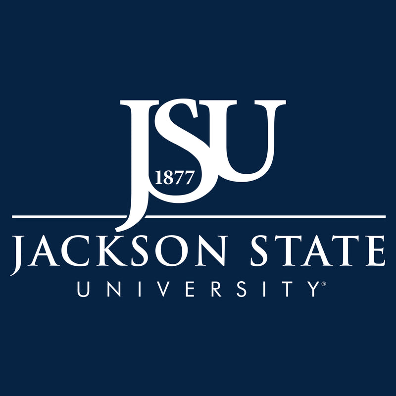 Jackson State Tigers Institutional Logo Long Sleeve T Shirt - Navy