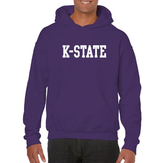 Kansas State University Wildcats Basic Block Cotton Hoodie - Purple