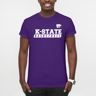 Kansas State Wildcats Basketball Slant T Shirt - Purple