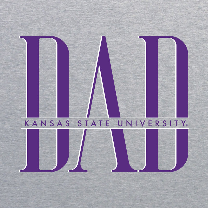 Kansas State Classic Dad T-Shirt - Sport Grey