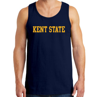 Kent State University Golden Flashes Basic Block Tank Top - Navy