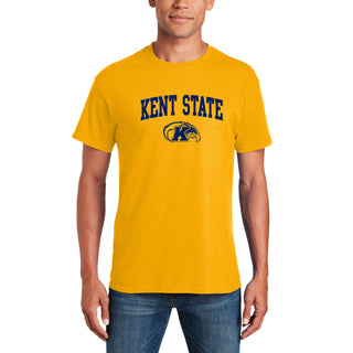 Kent State Golden Flashes Arch Logo T Shirt - Gold