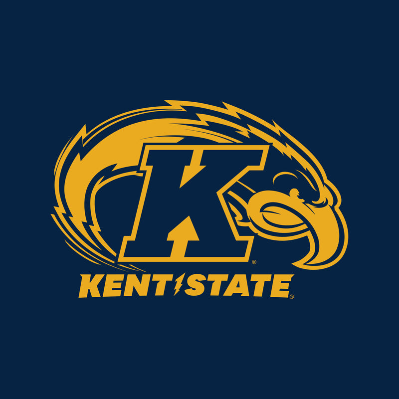 Kent State University Golden Flashes Primary Logo Short Sleeve T Shirt - Navy