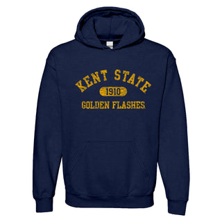 Kent State University Golden Flashes Athletic Arch Heavy Blend Hoodie - Navy