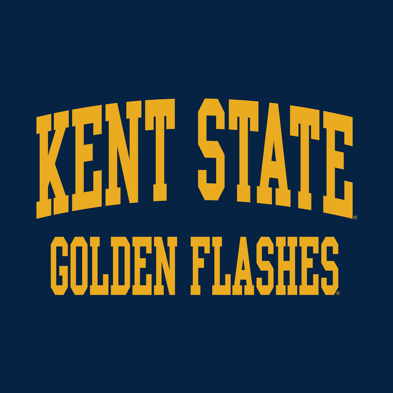 Kent State University Golden Flashes Front Back Print Heavy Blend Hoodie - Navy