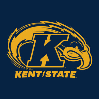 Kent State University Golden Flashes Front Back Print Short Sleeve T Shirt - Navy