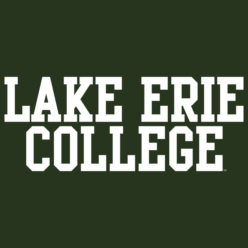 Lake Erie College Storm Basic Block Tank Top - Forest