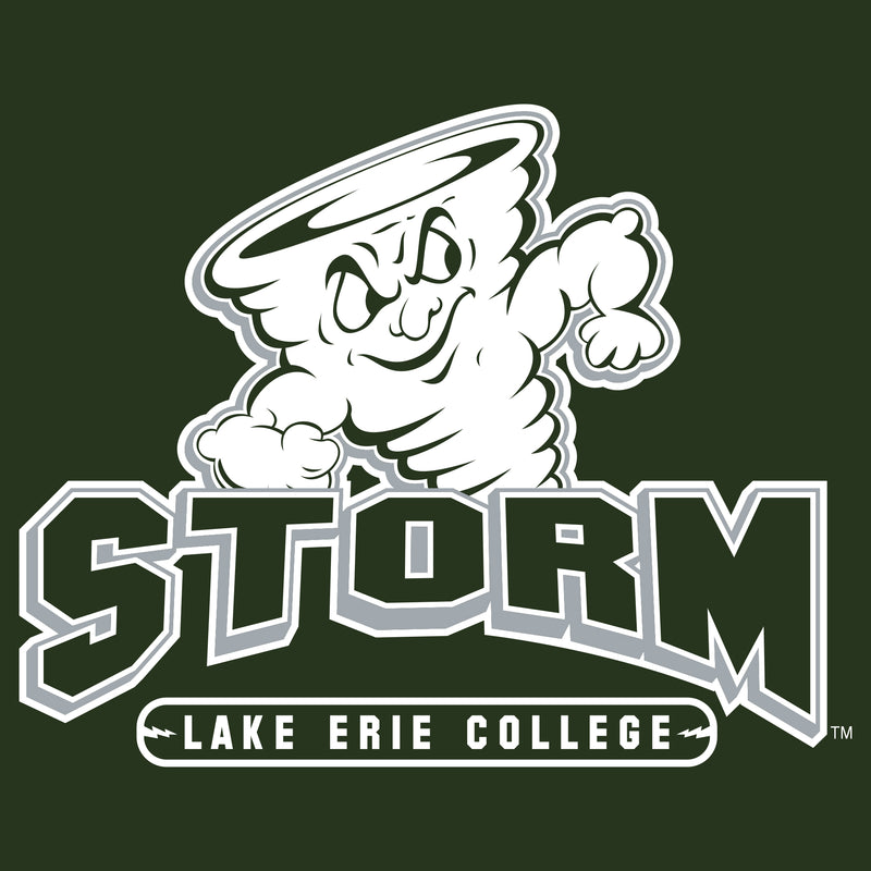 Lake Erie College Storm Primary Logo Tank Top - Forest