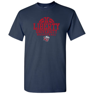 Liberty University Flames Basketball Hype T Shirt - Navy