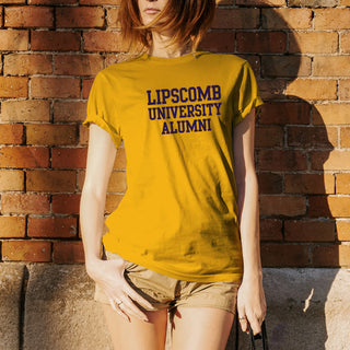 Lipscomb University Bisons Alumni Basic Block Short Sleeve T Shirt - Gold