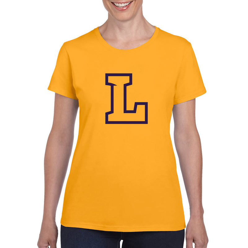 Lipscomb University Bisons Primary Logo Womens Short Sleeve T Shirt - Gold