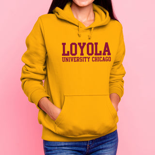 Loyola Chicago Ramblers Basic Block Hoodie - Gold