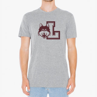 Loyola University Chicago Ramblers Logo Short Sleeve T Shirt - Sport Grey