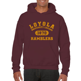 Loyola University Chicago Ramblers Athletic Arch Hoodie - Maroon