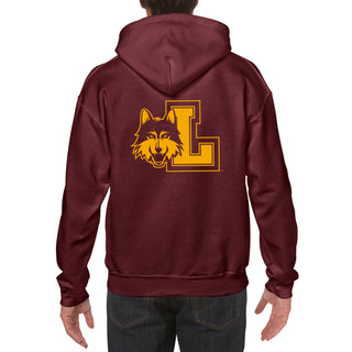 Loyola University Chicago Ramblers Front Back Print Hoodie - Maroon