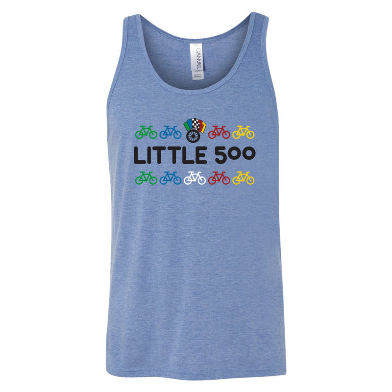 Little 500 Bikes Jersey Tank Top - Blue Triblend