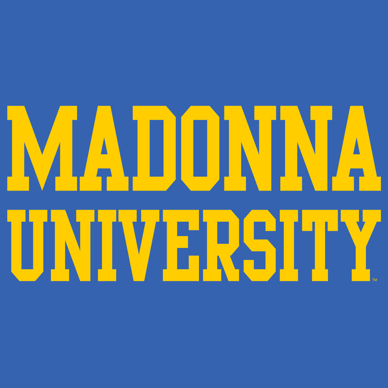 Madonna University Crusaders Basic Block T-Shirt - Royal