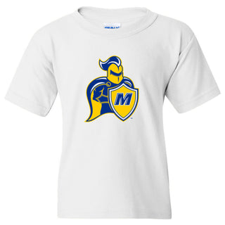 Madonna University Crusaders Primary Logo Youth T-Shirt - White