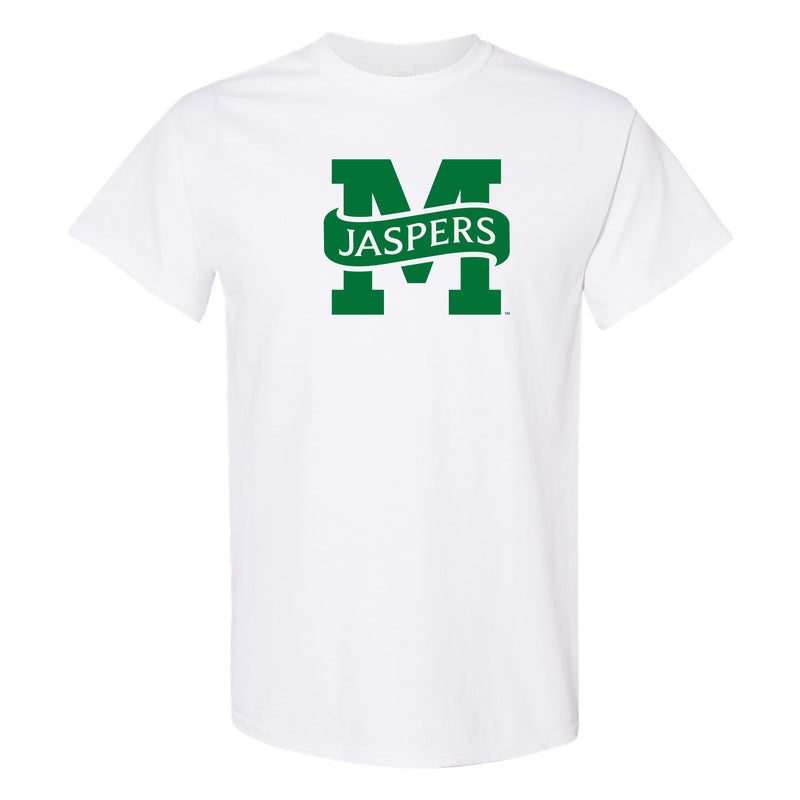 Manhattan College Jaspers Primary Logo Short Sleeve T Shirt - White