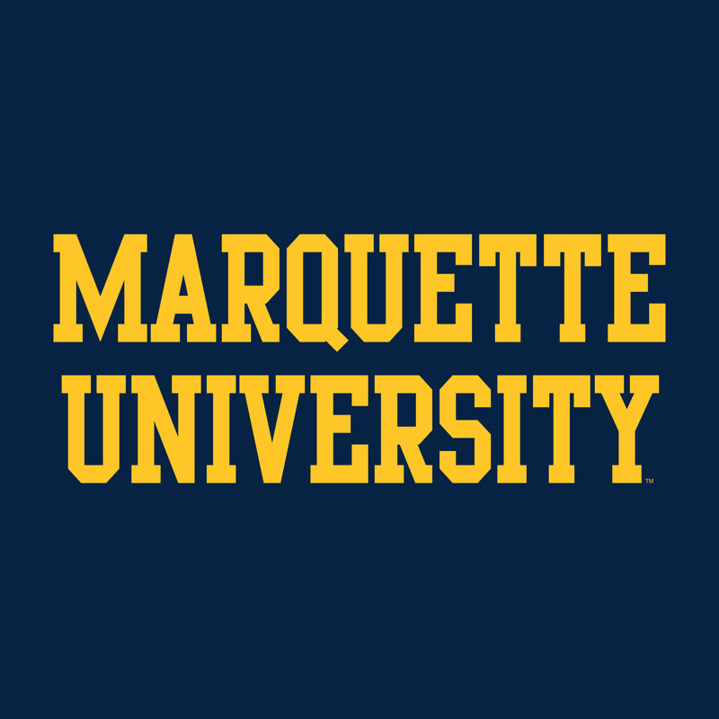 Marquette University Golden Eagles Basic Block Hoodie - Navy