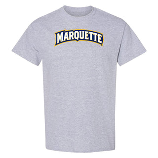 Marquette University Golden Eagles Institutional Logo T-Shirt - Sport Grey